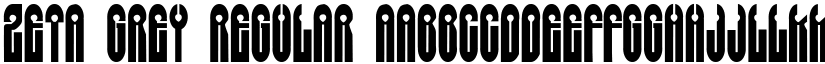 Zeta Grey Regular font