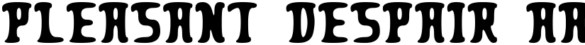 Pleasant Despair font