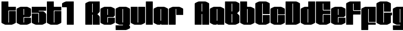 test1 Regular font
