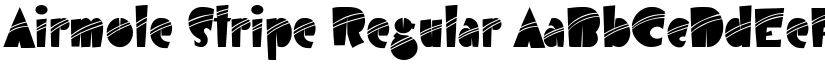 Airmole Stripe Regular font