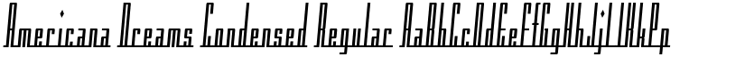 Americana Dreams Condensed Regular font