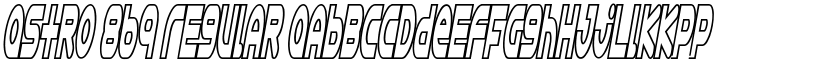 Astro 869 Regular font