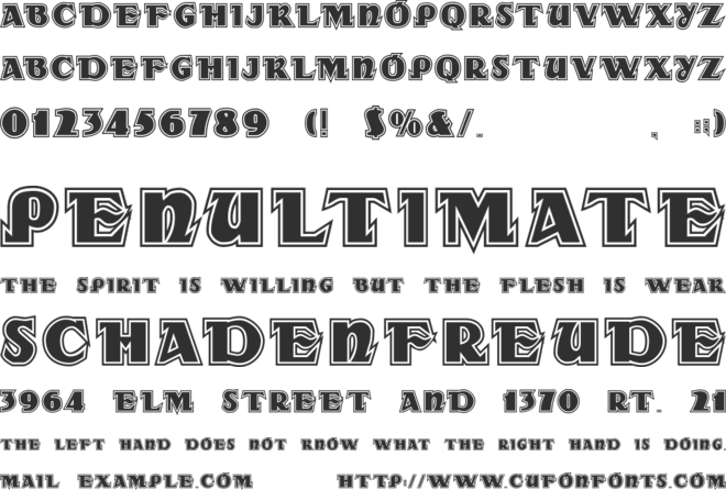 DS Rada_Double font preview