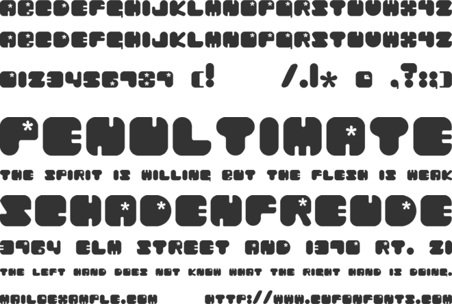 Chibaraki Now font preview