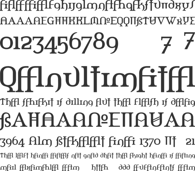 Amerika Alternates font preview