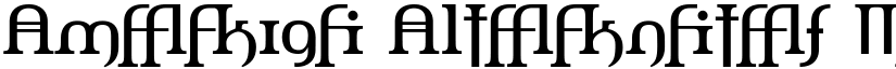 Amerika Alternates Regular font