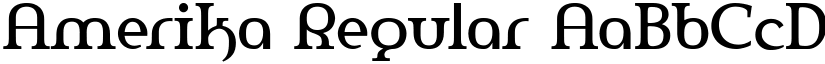Amerika Regular font