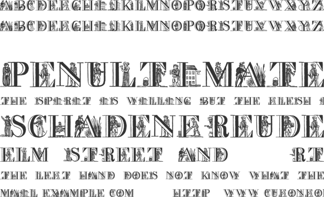 Picture Alphabet font preview