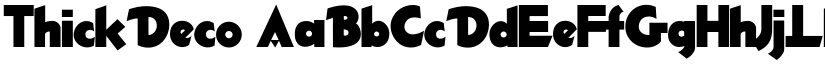 ThickDeco font