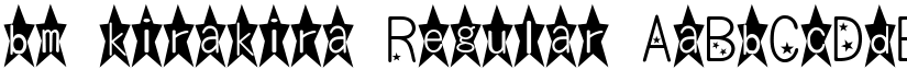 bm kirakira Regular font