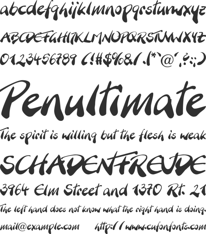 BranchingMouse Becker font preview