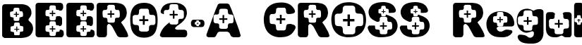 BEER02-A CROSS Regular font