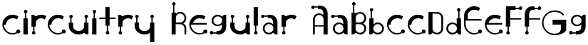 Circuitry Regular font