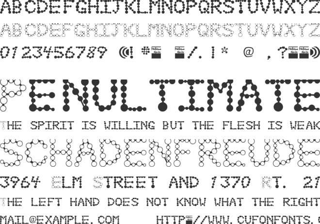 Chlorix font preview