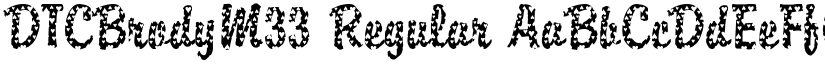 DTCBrodyM33 Regular font