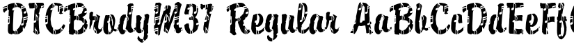 DTCBrodyM37 Regular font