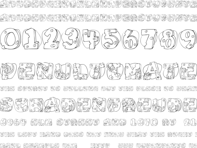 Cat Cat font preview