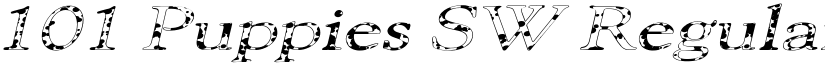 101 Puppies SW Regular font