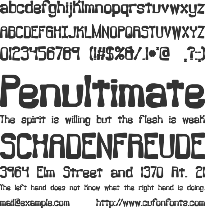 Backlash BRK font preview