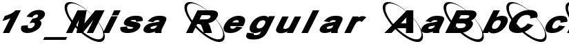 13_Misa Regular font