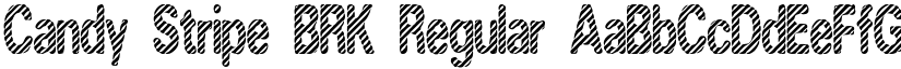 Candy Stripe BRK Regular font