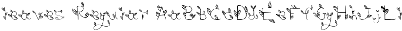 leaves Regular font