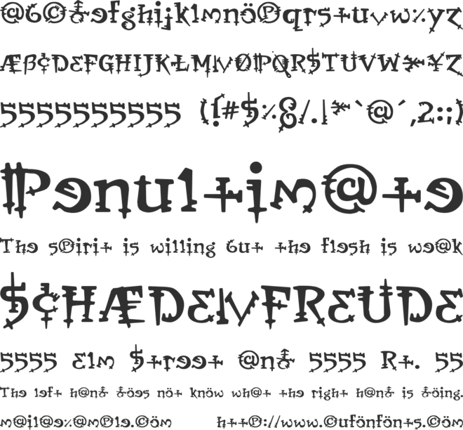 Orbus font preview