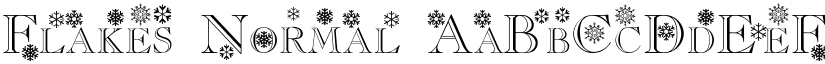 Flakes Normal font