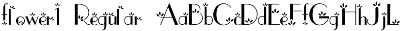 flower1 Regular font