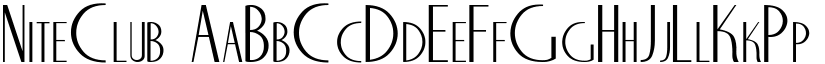 NiteClub font