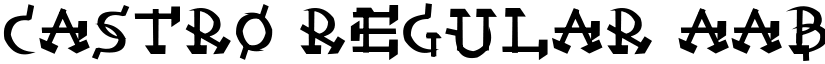 Castro Regular font