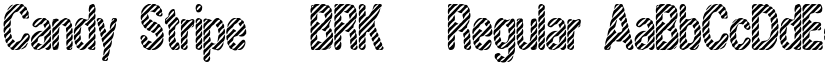 Candy Stripe (BRK) Regular font