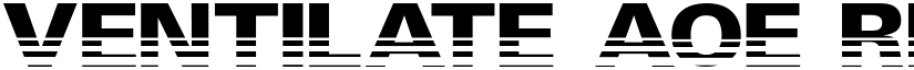 Ventilate AOE Regular font