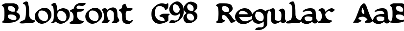 Blobfont G98 Regular font