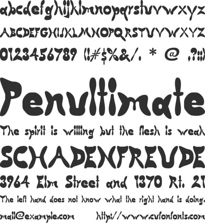 Butterfly Chromosome font preview