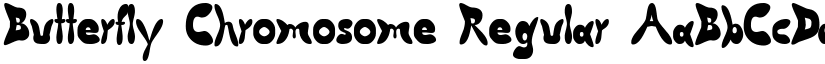 Butterfly Chromosome Regular font