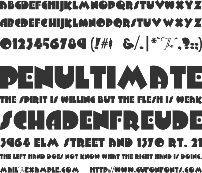 Arbuckle font preview