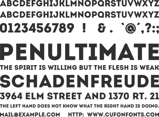 Intro Cond font preview