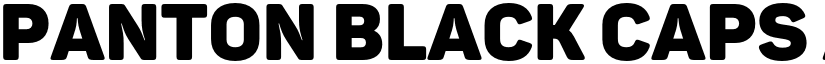 Panton Black Caps font