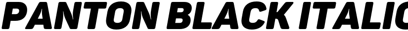 Panton Black Italic Caps font