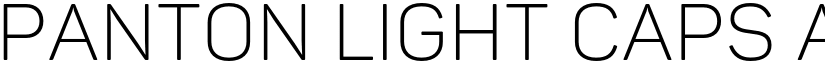 Panton Light Caps font