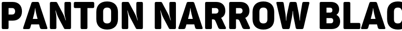 Panton Narrow Black Caps font