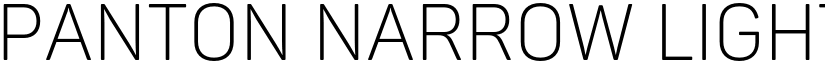 Panton Narrow Light Caps font
