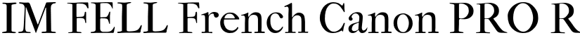 IM FELL French Canon PRO Roman font