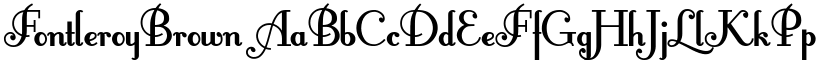 FontleroyBrown font