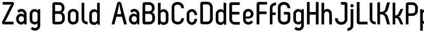 Zag Bold font