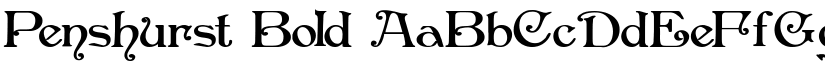 Penshurst Bold font