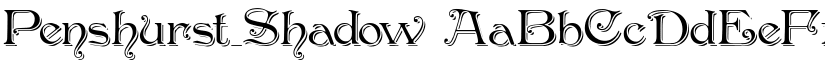 Penshurst_Shadow font