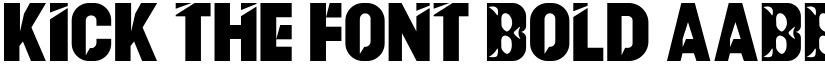 Kick The Font Bold font