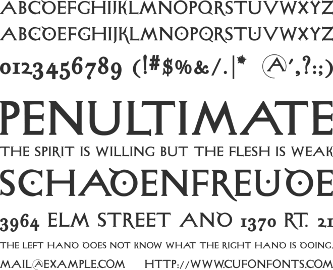SigismundoDiFanti font preview